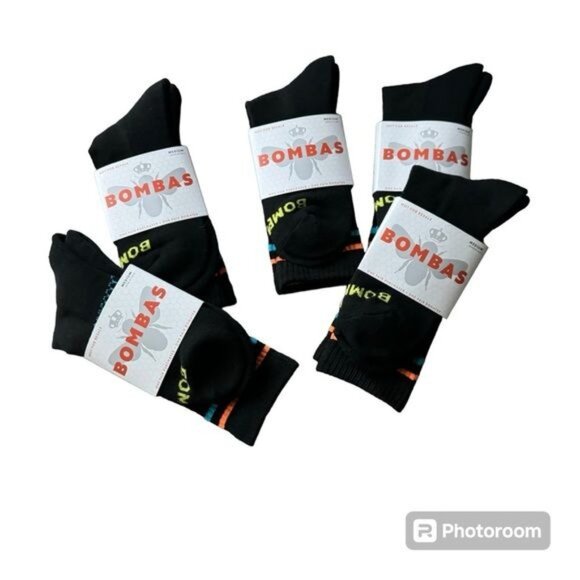 Bombas socks multicolor medium calf unisex mens women Honeycomb arch support X10 - Picture 4 of 11